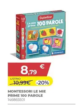 Toys Center Montessori le mie prime 100 parole offerta