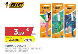 Toys Center Penna 4 Colori Bic offerta