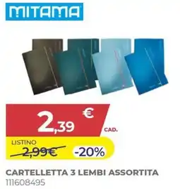 Toys Center Mitama cartelletta 3 lembi assortita offerta