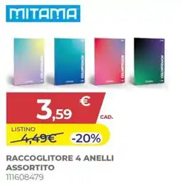 Toys Center Mitama raccoglitore 4 anelli assortito offerta