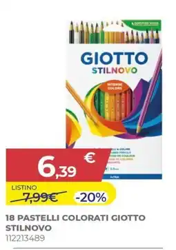 Toys Center 18 pastelli colorati giotto stilnovo offerta