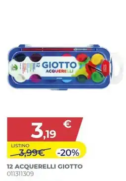 Toys Center 12 acquerelli giotto offerta