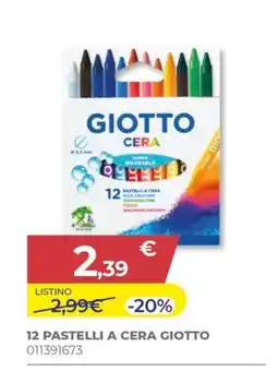 Toys Center 12 pastelli a cera giotto offerta