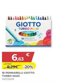 Toys Center Pennarelli Giotto Turbo Maxi offerta