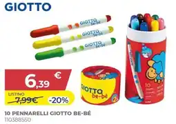 Toys Center 10 pennarelli Giotto be-bé offerta