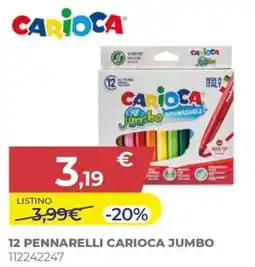 Toys Center 12 pennarelli carioca jumbo offerta