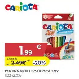 Toys Center 12 pennarelli carioca joy offerta