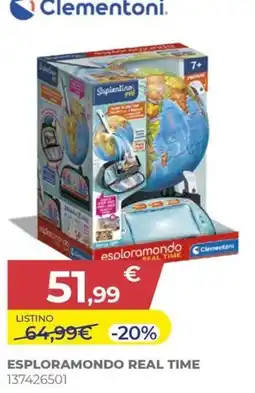 Toys Center Esploramondo Real Time Clementoni offerta