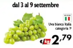 Spak Supermercati Uva bianca Italia categoria 1* offerta