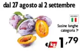 Spak Supermercati Susine lunghe categoria 1ª offerta