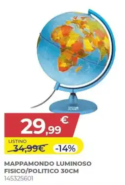 Toys Center Mappamondo luminoso fisico/politico offerta