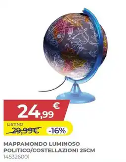 Toys Center Mappamondo luminoso politico/costellazioni offerta