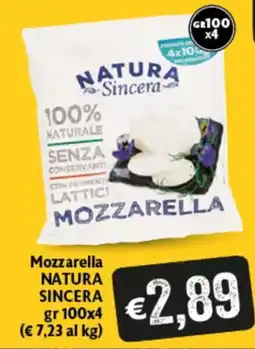 Spak Supermercati Mozzarella Natura Sincera offerta