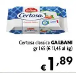Spak Supermercati Certosa classica Galbani offerta