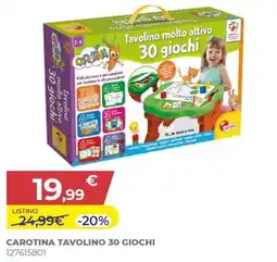 Toys Center Carotina Tavolino 30 Giochi offerta