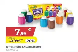 Toys Center Crayola tempere lavabili offerta