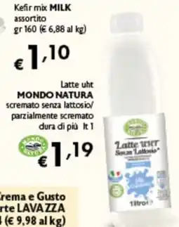 Spak Supermercati Latte uht Mondo Natura senza lattosio offerta