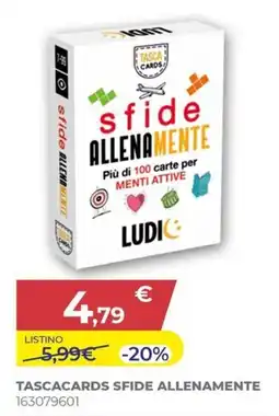Toys Center Tascacards sfide allenamente offerta