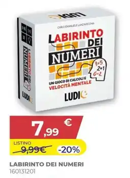 Toys Center Labirinto dei numeri Ludi offerta