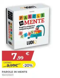 Toys Center Parole in mente Ludi offerta
