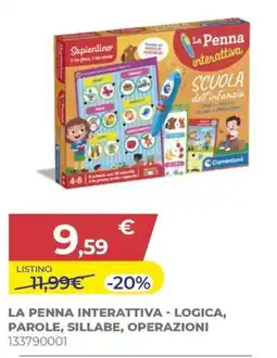 Toys Center La Penna Interattiva Clementoni offerta