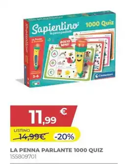 Toys Center Sapientino la penna parlante 1000 quiz offerta