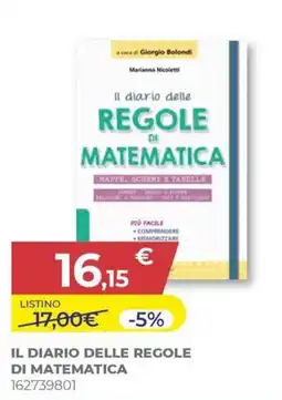 Toys Center Il diario delle regole di matematica offerta
