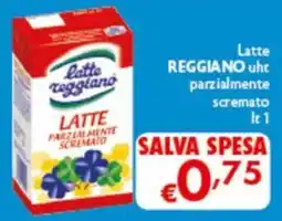 Spak Supermercati Latte reggiano latte parzialmente scremato offerta