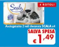 Spak Supermercati Asciugatutto 2 veli decorata SCALA offerta