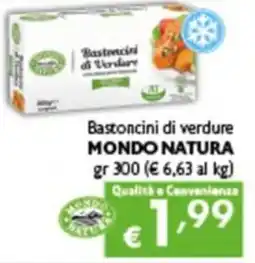 Spak Supermercati Bastoncini di verdure Mondo Natura offerta
