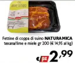 Spak Supermercati Fettine di coppa di suino NATURAMICA offerta