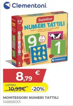 Toys Center Montessori numeri tattili offerta