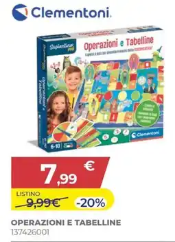 Toys Center Clementoni Operazioni e Tabelline offerta