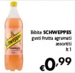 Spak Supermercati Bibite SCHWEPPES gusti frutta agrumati assortiti offerta