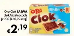 Spak Supermercati Oro Ciok SAIWA offerta