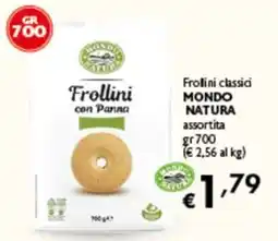 Spak Supermercati Frollini con Panna MONDO NATURA offerta