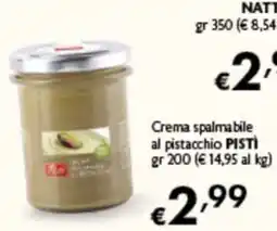 Spak Supermercati Crema spalmabile al pistacchio PISTI offerta