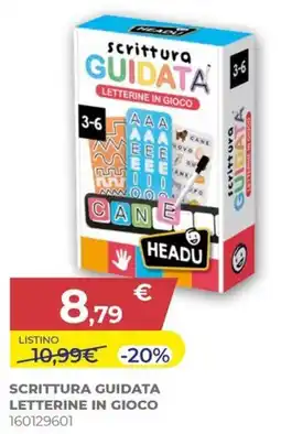 Toys Center Scrittura guidata letterine in gioco Headu offerta