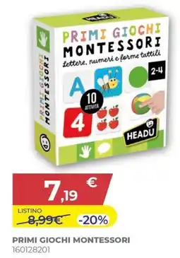 Toys Center Primi giochi Montessori Headu offerta