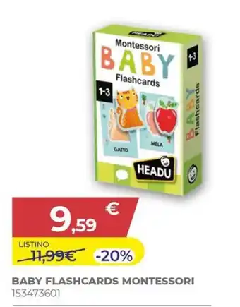 Baby flashcards Montessori Headu