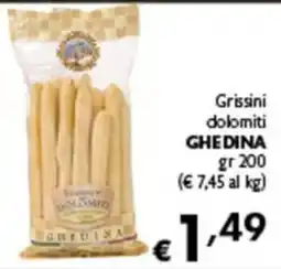 Spak Supermercati Grissini dolomiti Ghedina offerta