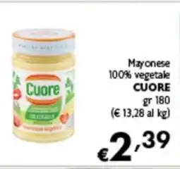 Spak Supermercati Mayonese 100% vegetale Cuore offerta