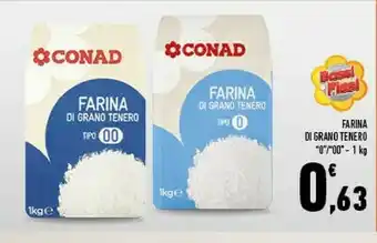 Conad City Conad farina di grano tenero 00 offerta