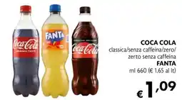 Maxi Family Coca Cola/ Fanta classica/senza caffeina/zero/zerto senza caffeina offerta