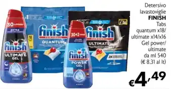 Detersivo lavastoviglie Finish