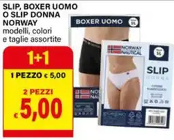 Il Gigante Slip, boxer uomo o slip donna Norway offerta