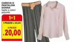 Il Gigante Camicia o pantaloni donna offerta