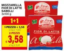 Il Gigante Mozzarella fior di latte Sabelli offerta