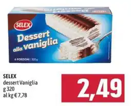 Emisfero SELEX dessert Vaniglia offerta