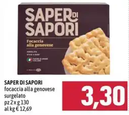 Emisfero Saper di sapori focaccia alla genovese offerta